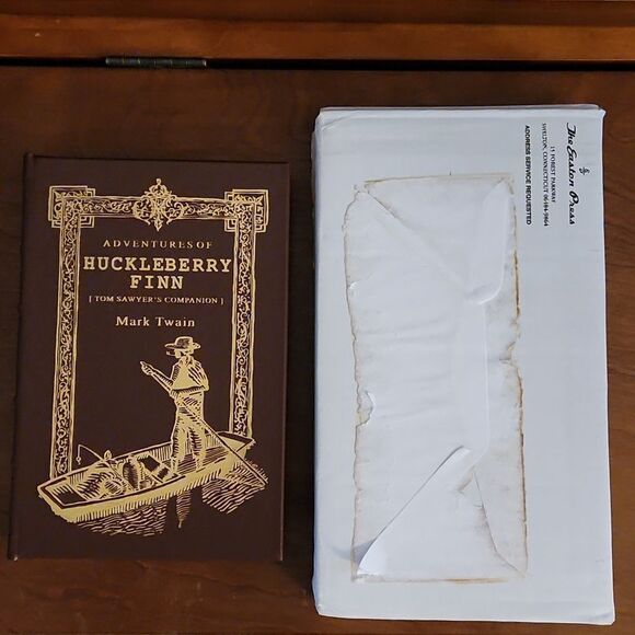 Adventures of Huckleberry Finn Collector's Genuine Leather Edition Book - Picture 2 of 12